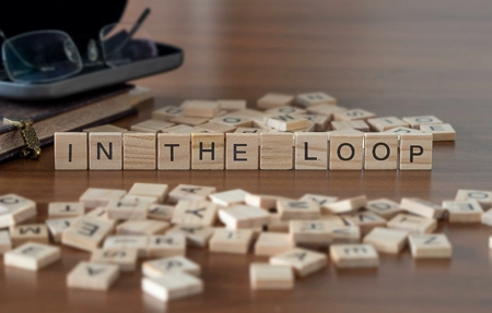 shows tiles spelling in the loop